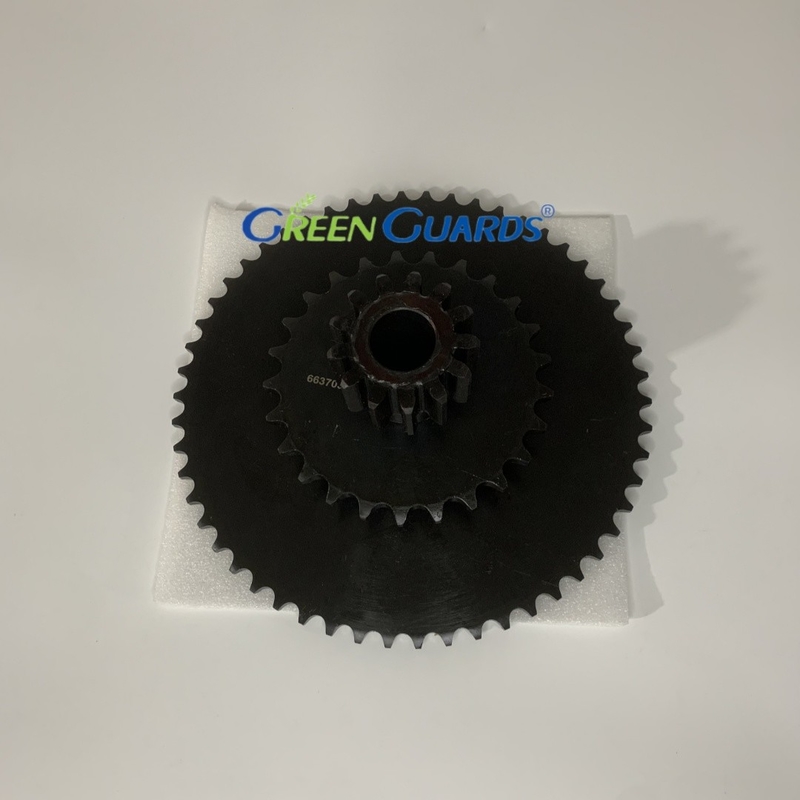 OEM Standard Pinion Double Sprocket G663703 Equipo de césped piezas de repuesto para la máquina Turfco